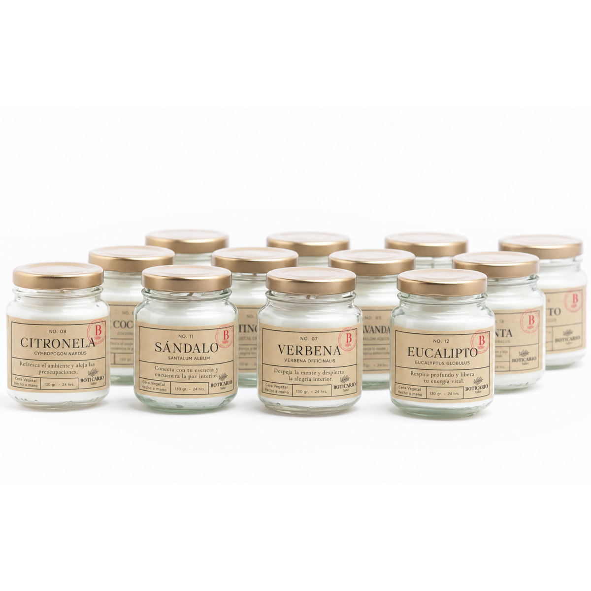 Kits 12 velas de botica